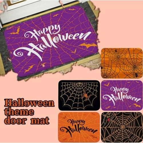1PCS Halloween Non-slip Bathroom Carpet Living Room Bedroom Balcony Floor Rugs Kitchen Toilet Floor Decorative Mats 50*80cm