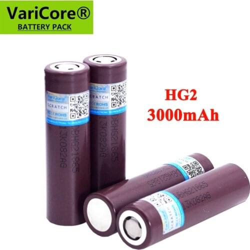 2021 Original HG2 18650 3000mAh Rechargeable battery 18650HG2 3.6V discharge 20A dedicated Power batteries