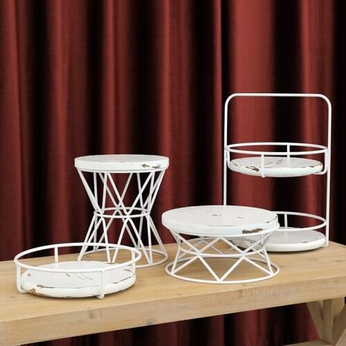 SWEETGO White storage racks Gold ginkgo leaf resin trays for cake dessert/cupcakes/bread tableware wedding party Home decoration