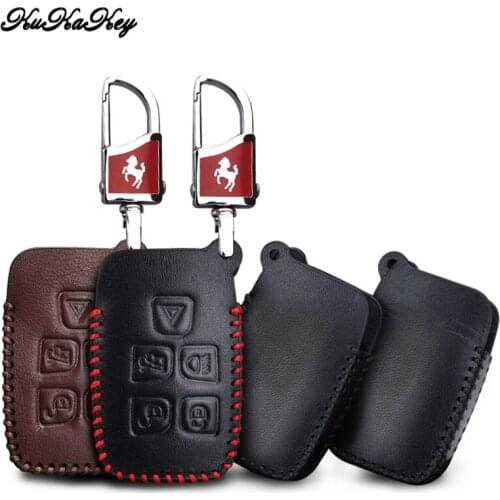 KUKAKEY Car Key Case Cover For Land Rover A9 Range Rover Sport 4Evoque Freelander 2 Discovery for Jaguar XE XJ XJL XF C-X16 Guit