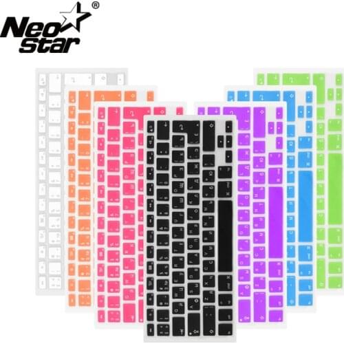 Russian English Keyboard Cover For Apple Macbook Pro Air 13 15 Soft TPU Waterproof keyboard stickers for Macbook EU US 13 15