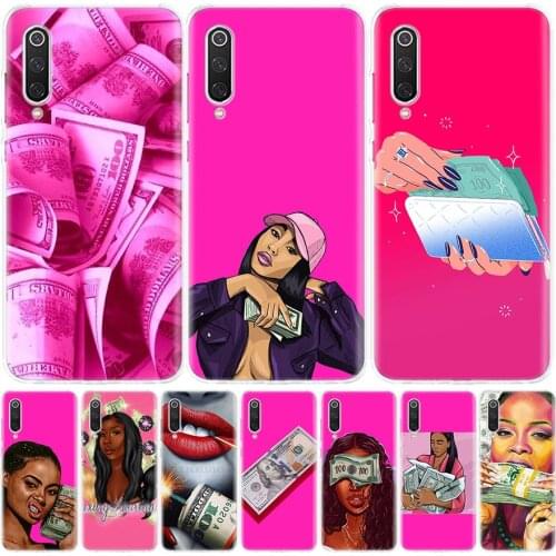 Make Money Black Head girl Phone Case for Xiaomi Note 10 Mi 11 9 8 CC9 5X 6X A1 A2 A3 9T 10T Lite Pro Poco F1 X3 NFC F3 Cover Co