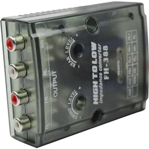 Speaker Car Audio Converter CD Player 4 Channel Subwoofer Easy Install HiFi Stereo Radio Durable Adapter Practical HIGH TO LOW