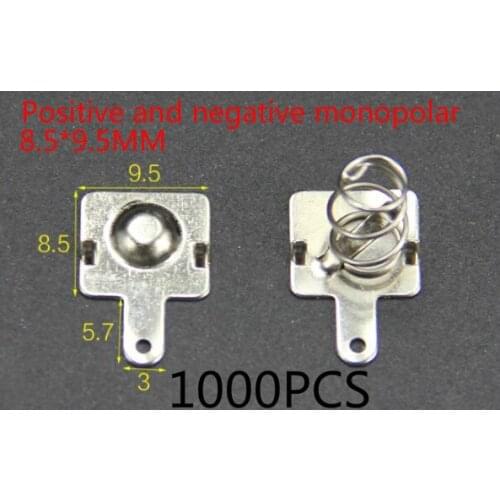 Hot 1000pcs AAA battery 7 positive and negative single contact spring plate