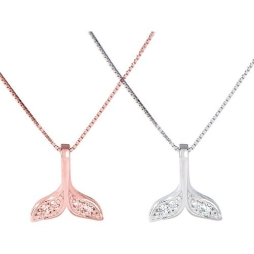 Fishtail Pendant Electroplating Durable Chain Silver Plated Temperament Necklace for Dating Temperament Creativity Necklace Wome