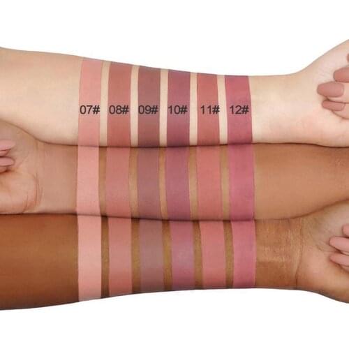 12 Color Matte Lipstick Makeup Lipstick Matte Durable Waterproof Nude Red Lipstick Lips Make Up Lightweight Lip Glaze Long Lasti
