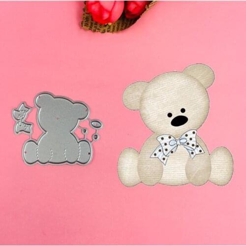 Cute Bear Metal Cut Dies Stencils for Scrapbooking Stamp/Photo Album Decorative Embossing DIY Paper Cards