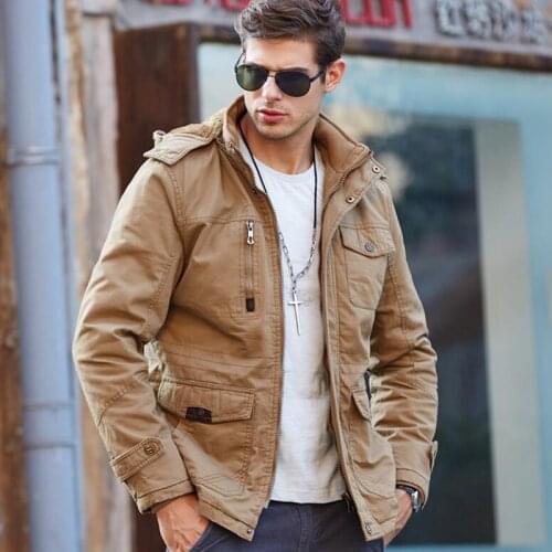 Winter Jacket Men Casual Thick Velvet Warm Coat Mens Windbreak Snow Army Military Jackets Outwear Parkas Plus size 4XL Coats