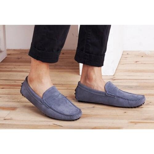 New Silk Blue Velvet Suede Loafers Slipper Men Summer Exquisite Mens Dress Shoes Comfortable Party Casual Male Flat Boat 2020