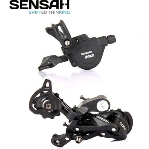 SENSAH MX8 8 Speed MTB Bicycle Small Groupset 1x8 Kit Right Shifter Lever Rear Derailleur SGS for Max 40T