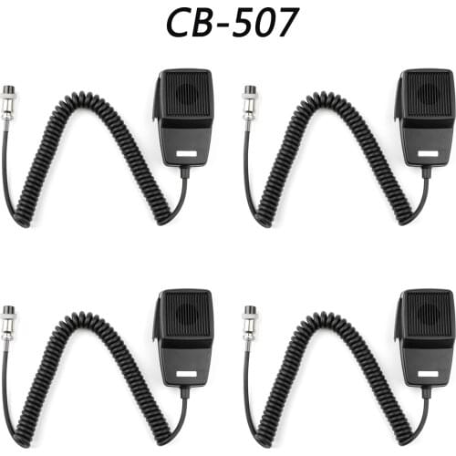 Artudatech 4× For COBRA Cobra Walkie Talkie CB-507 Car Hand Microphone Aviation Head 4Pin