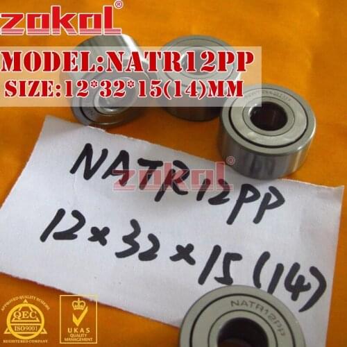 ZOKOL bearing NATR12 PP NATR12PP Yoke Track Roller Bearing 12*32*15mm