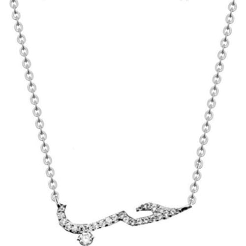 GORGEOUS TALE Stainless Steel Gold Women Necklace Choker for Best Friends Vintage Saudi Arabia Love Pendant Womens Jewelry 2019