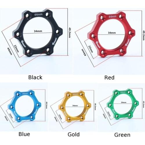 Screw Bicycle Flange Adapter Threaded Brake Disc Aluminum Alloy Rotors Flange Adapter Mountain Bike Hub Disc Brake Rotor Adapter