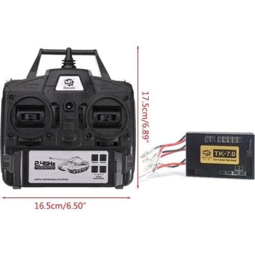 Y3NF 2.4GHz Remote Control Radio System DIY Toy TK-7.0 Version Receiver Main Board Digital Radio Transmitter for 1/16 RC Tank