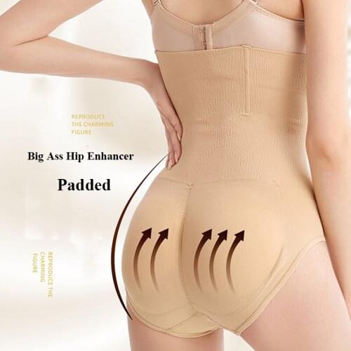 Women Underwear Lingerie Slimming Tummy Control Body Shaper Fake Ass Butt Lifter Briefs Lady Sponge Padded Butt Push Up Panties