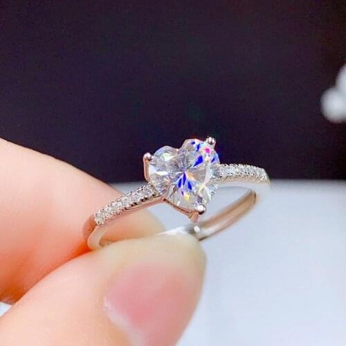 ZHOUYANG Woman Rings With Love Heart Zircon Cute Korean Silver Color Wedding Finger Ring Free Shipping Women Jewelry 2021 KBR142