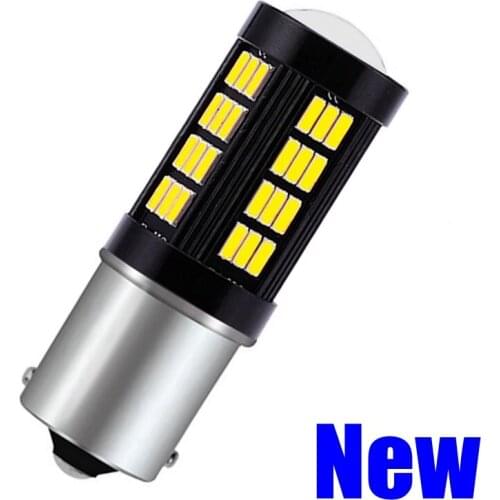1Pcs 1156 BA15S P21W 7506 High Quality 66 LED Car Turn Signal Bulbs Brake Lights Auto Backup Reverse Lamps Daytime Running Light