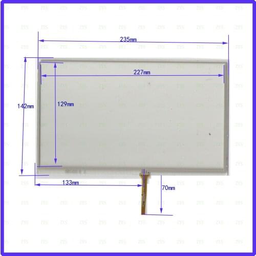 10.1-inch four-wire 235mm*142mm resistance screen specialized for industrial control equipment universally