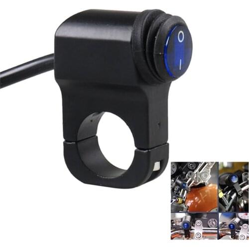 12V Motorcycle Handlebar light On Off Switch Aluminum Alloy Switch Parts LED Waterproof Headlights Fog Light Cruise Light Switch