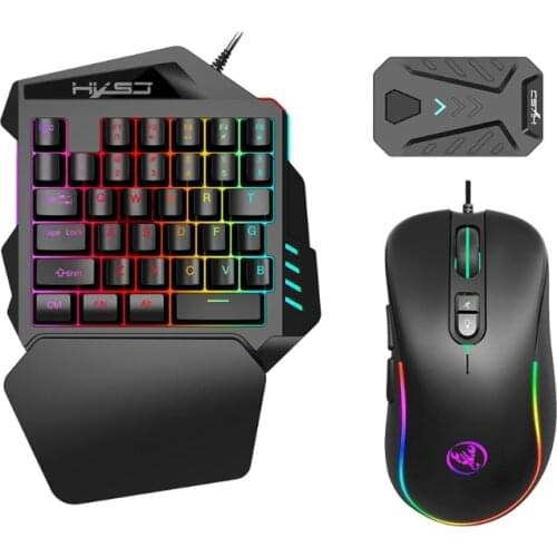 C1FB Wired Game Converter for PUBG Mobile Gamepad Gaming Keyboard Mouse Converter Adapter Keyboard and Mouse Converter