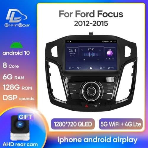 Android 10.0 System Car IPS Touch Screen Stereo For ford focus 2012 2013 2014 2015 years player Stereo