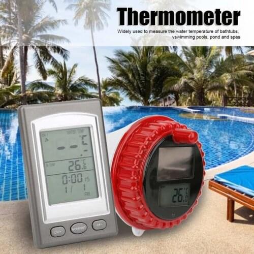 Wireless Swimming Pool Thermometer Outdoor Digital Solar Powered Swim Pond Tub Waterproof Float Temperature Meter LCD Display