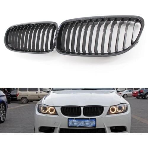 High Front Shiny Gloss Black Grille Grill fit for BMW E90 09-11