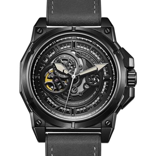 Top Watch Brand Man Watches with Mechanical Self-wind Sport Waterproof Clock Man Watches Military Luxury Mens Watch Automatic