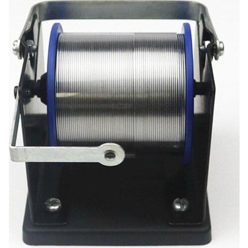 Black 90*90*89mm Tin solder Wire Rack Line Frame Line Seat All Metal Tin Tin Wire Welding Wire Bracket