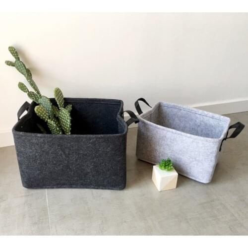 Handmade Felt Storage Bag For Kids Room Toys Clothes Boy Kids Organizer Bag Felt Cat Storage Bag Pouch Stand Bag For Kids