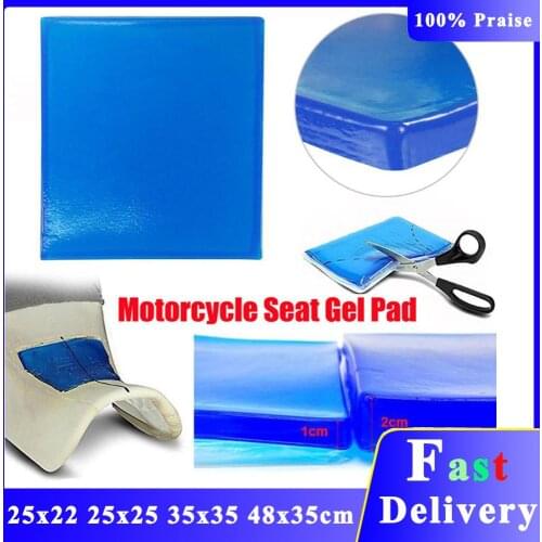 Motorcycle Seat Gel Pad Shock Absorption Mat Motorbike Scooter Comfortable Soft Gel Cushion Motor Bike Modified Seat Pads