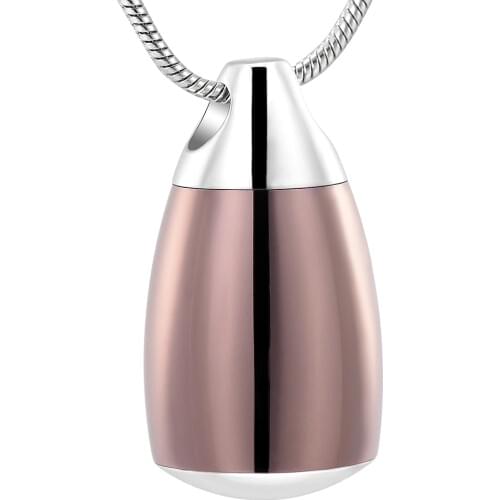 IJD9134 Coffe Gold Teardrop Cremation Ashes Jewelry For Human/Pet Funeral Memorial Locket Necklace Keepsake Urn Pendant /funnel