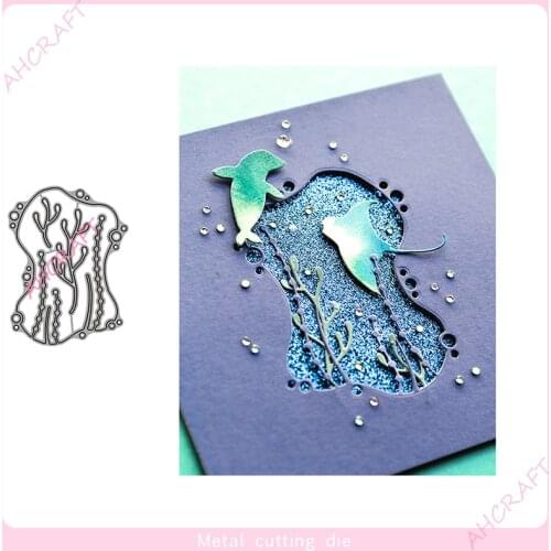 Undersea Landscape Metal Cutting Dies for DIY Scrapbooking Photo Album Decorative Embossing PaperCard Crafts Die 2021