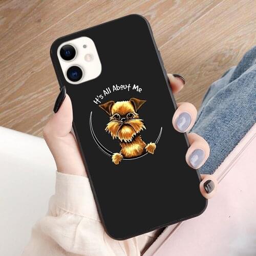 Brussels Griffon Its All About Me soft TPU border phone case for iphone 11PRO MAX 11 X XS XR XSMAX 6 plus 7 7plus 8 8plus cover