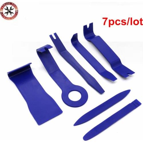 7pcs Hard Plastic Auto Car Radio Panel Interior Door Clip Panel Trim Dashboard Removal Opening Tool Set DIY Car Repair Tool Kit