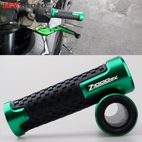 Newest For KAWASAKI Z1000SX Z1000 SX 7/8''22MM Motorcycle CNC Aluminum Rubber Accessories Handle Grips Motorbike Handlebar Grip