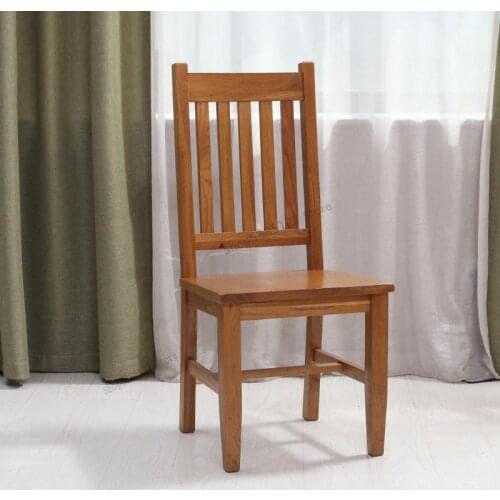 Pure Solid Wood Dining Chair American Country Environmental Protection Furniture White Oak Dining Table And Chair Simple Office