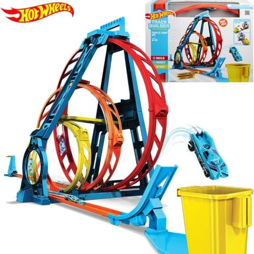 Original Hot Wheels Track Builder Car Toy Carro Hotwheels Car Model Toy Toys for Boys Toy Car for Child Birthday Gift