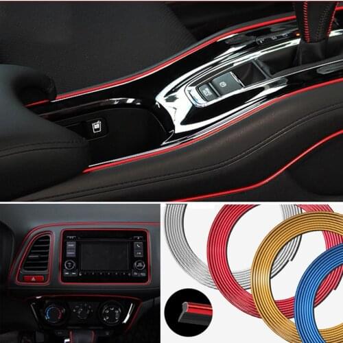 Car Interior Decoration Moulding Trim Decorative Strips Line For Opel Astra H G J zafira Jeep Wrangler Renegade Grand Cherokee