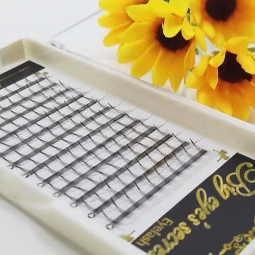 Luxury Soft Korean Silk 7D Volume Lashes Extensions Premade Fans Pre fanned 7P Volume Eyelashes Free Shipping