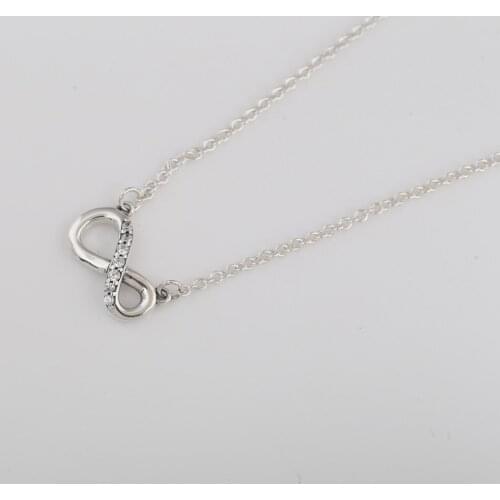 S925 Necklace For Women Infinite Necklace Girl Fashhion Choker fit Lady Jewelry