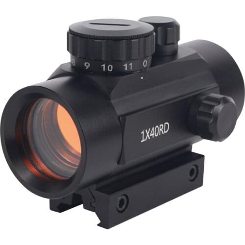1x40RD Tactical Hunting Sight For 11mm 20mm Rails 11 Gears Adjustable Aluminum Quick Release Optical Sight Rifle Hunting Accesso