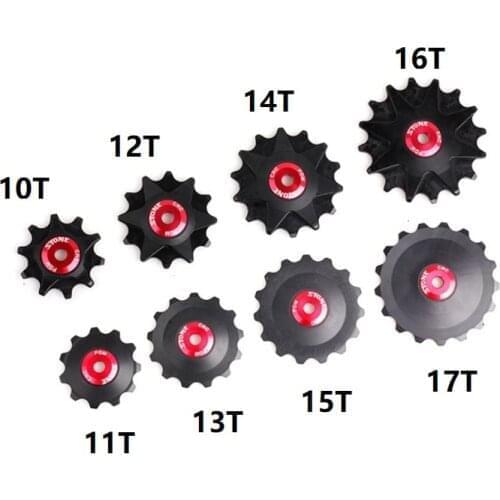 FULL Bicycle Jockey Wheel 10T 11T 12T 13T 14T 15T 16T 17T Bike Rear Derailleur Pulley CNC Resin made