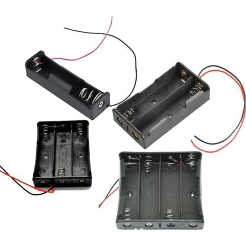 18650 Battery Holder Storage Box Case 1/2/3/4 Section Plastic Battery Case For 18650 Rechargeable Battery 3.7V DIY
