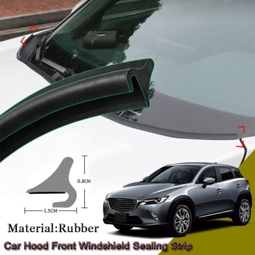 DIY Car Seal Strip Windshied Spoiler Filler Protect Edge Weatherstrip Strips Sticker Auto Accessories For Mazda CX-3 2014-2020