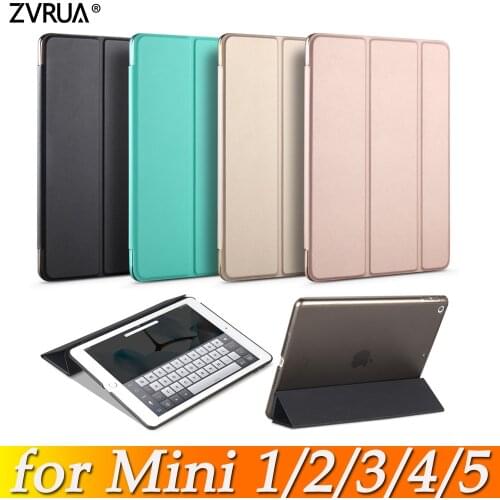 Case for ipad Mini 5 4 3 2 1 Slim PU Leather Trifold Stand Auto Sleep/wake up Smart Cover for mini1 mini2 mini3 mini4 mini5 7.9
