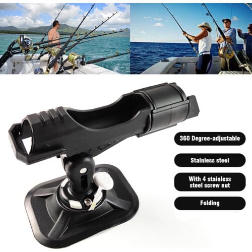 Inflatable Boat Accessory Dinghy Raft Fishing Tool Rod Holder Device Pole Pvc Sup Board Kayak Fixer Fix Pole Mount Angle Bracket