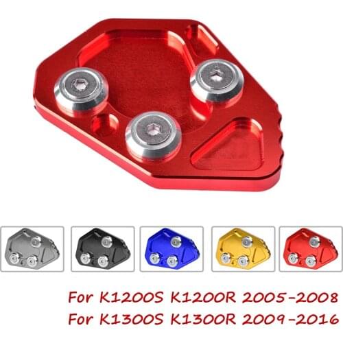For BMW K1200S K1200R 2005-2008 K1300S K1300R 2009-2016 Motorcycle Kickstand Foot Side Stand Extension Enlarge Pad Support Plate