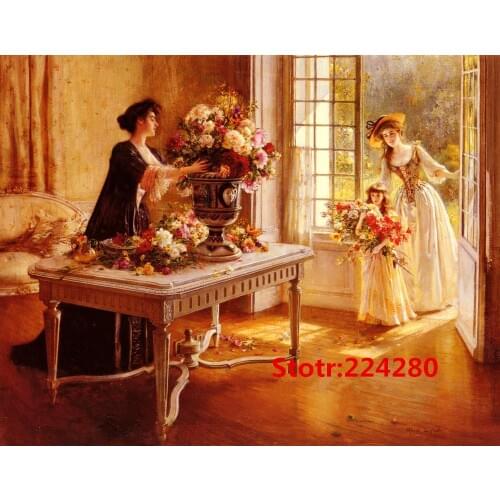 Holland artist oil painting people Needlework,Bricolage Cross stitch kits Embroidery kits Canvas Patterns,DIY Handmade Decor
